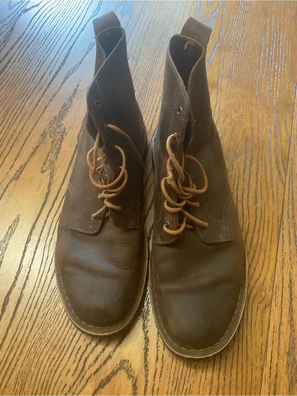 Clarks- Desert Mali Boot Men's Dark Brown Leather Chukka Lace-Up Boots. Sz 9